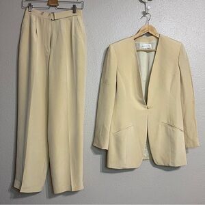 Anne Klein Womens‎ 2 Pc Pants Set Size 8 Blazer Business Career Workwear